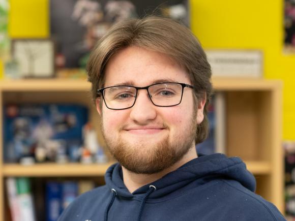 Jake tutor at the Math Tutoring Center.