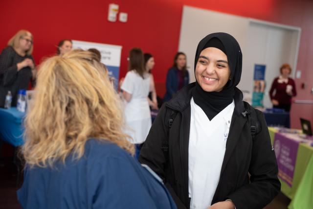 Student at Career Fair