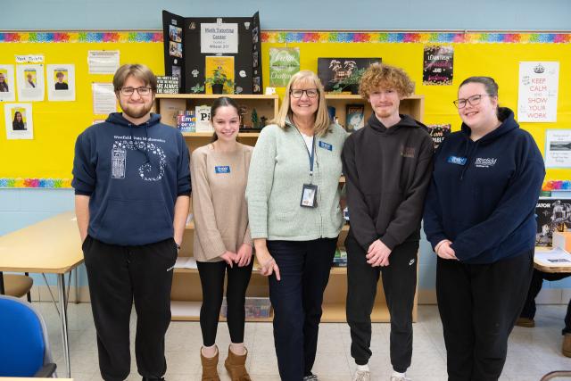 Staff at the Math Tutoring Center smiling.